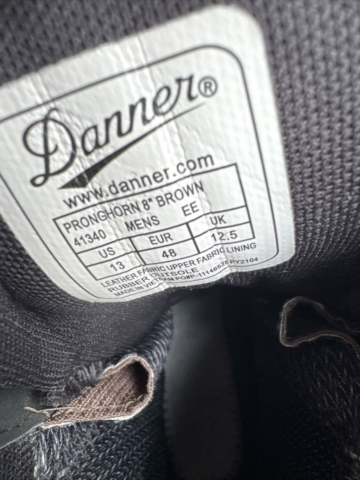Danner Danner-Pronghorn 8" Men Size 13 Leather Boot Vibram 41340 Size US 13 / EU 46 - 8 Thumbnail