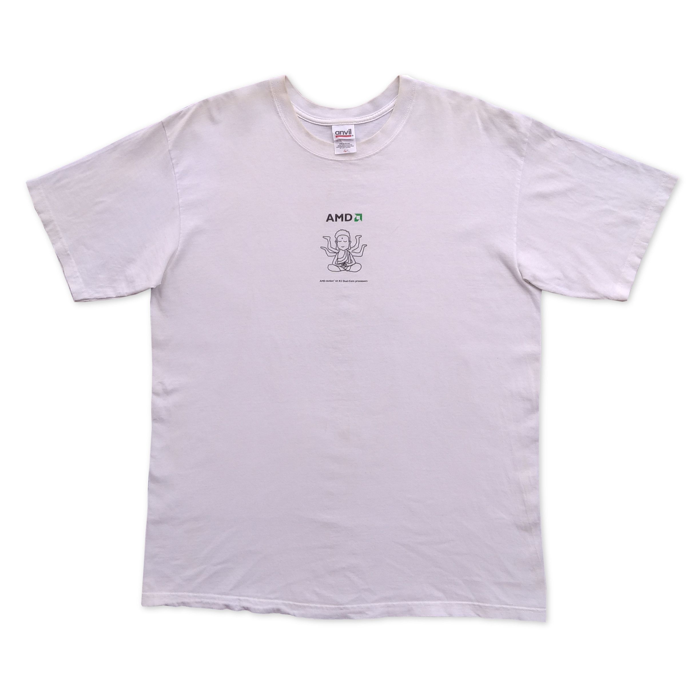 Apple Vintage Early 00's AMD ATHLON PROCESSER T-Shirt Size US L / EU 52-54 / 3 - 1 Thumbnail