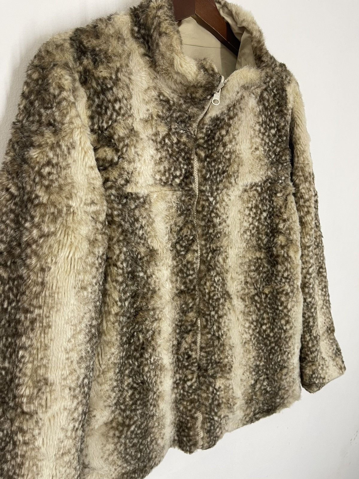 Japanese Brand VINTAGE CHINA RACOON FUR JACKET REVERSIBLE Size US M / EU 48-50 / 2 - 2 Thumbnail