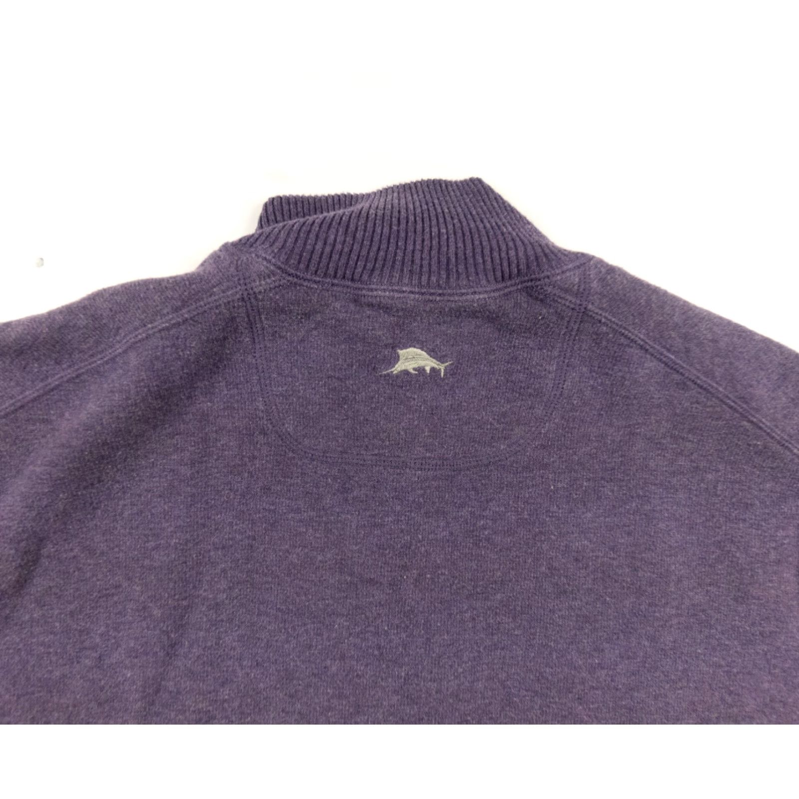 Tommy Bahama Tommy Bahama Men's Reversible 1/4 Zip Sweater Large Purple Preppy Size US L / EU 52-54 / 3 - 7 Thumbnail
