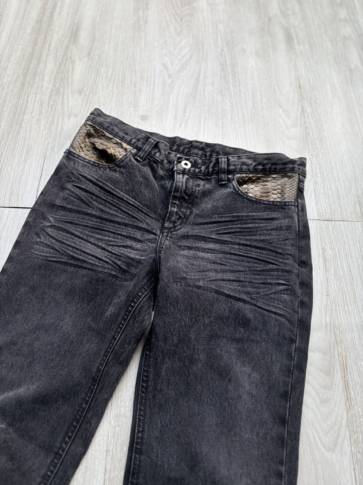Japanese Brand NO ONE ELSE lace-up flare jeans Size US 28 / EU 44 - 3 Thumbnail