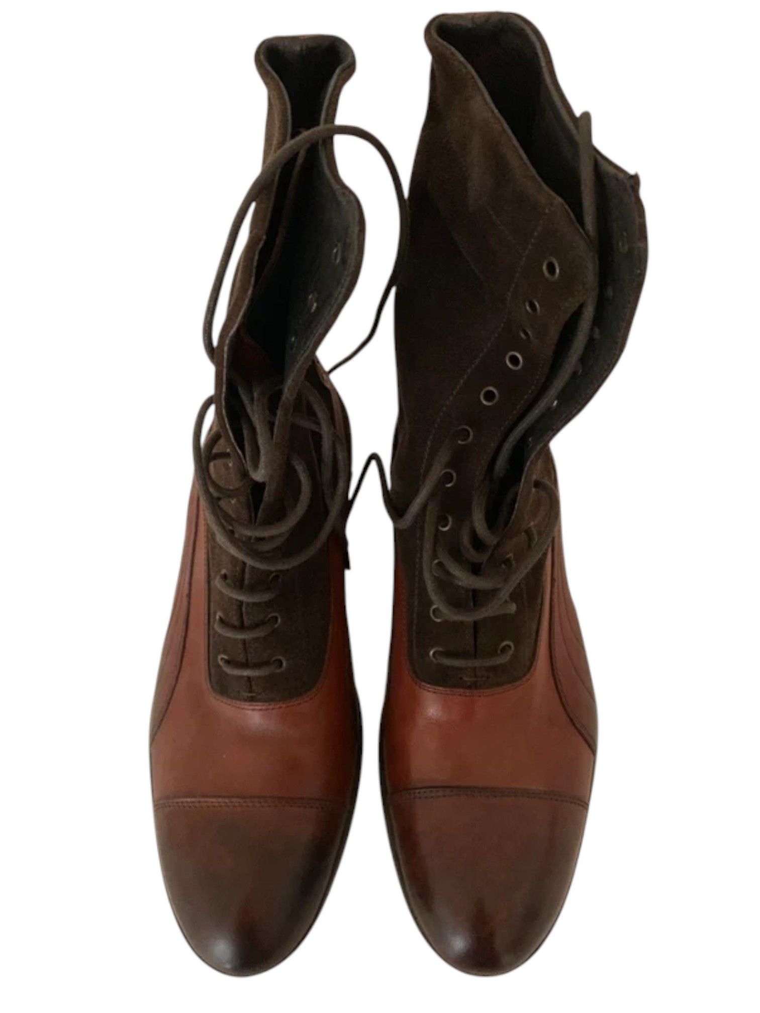 Puma Puma 96 Hours Brown Suede & Leather Lace-Up Boots, 2000s Size US 7 / EU 40 - 2 Thumbnail