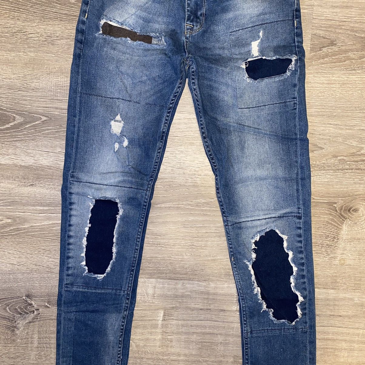 Asos ASOS Skinny Jeans In Mid Wash Size US 30 / EU 46 - 4 Thumbnail