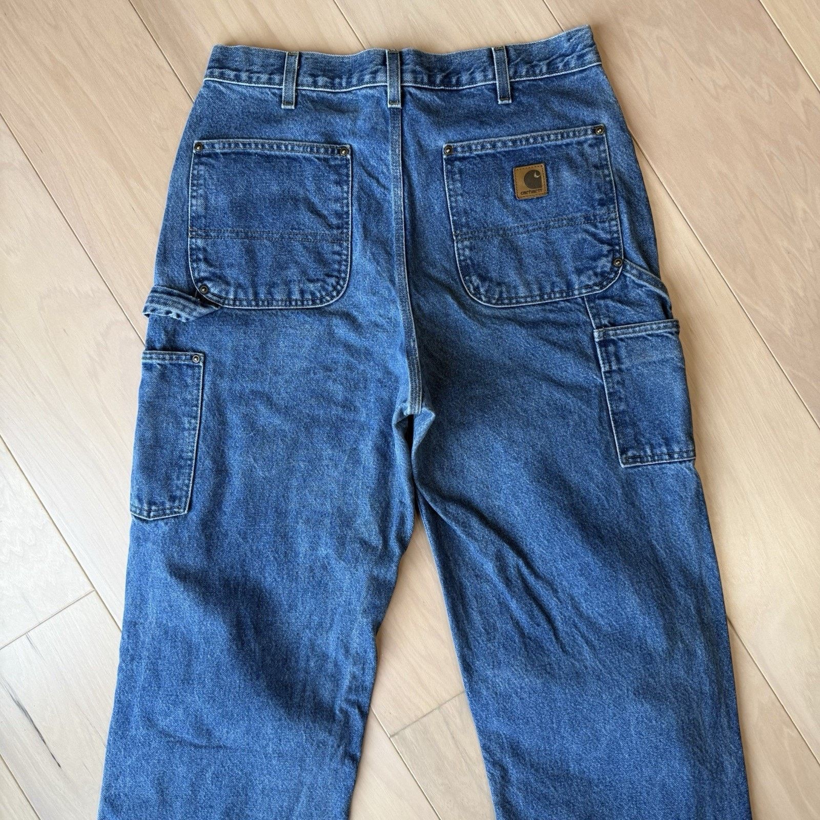 Carhartt Vintage Carhartt Double Knee Pants 31 Blue Denim Straight Size US 31 - 8 Thumbnail