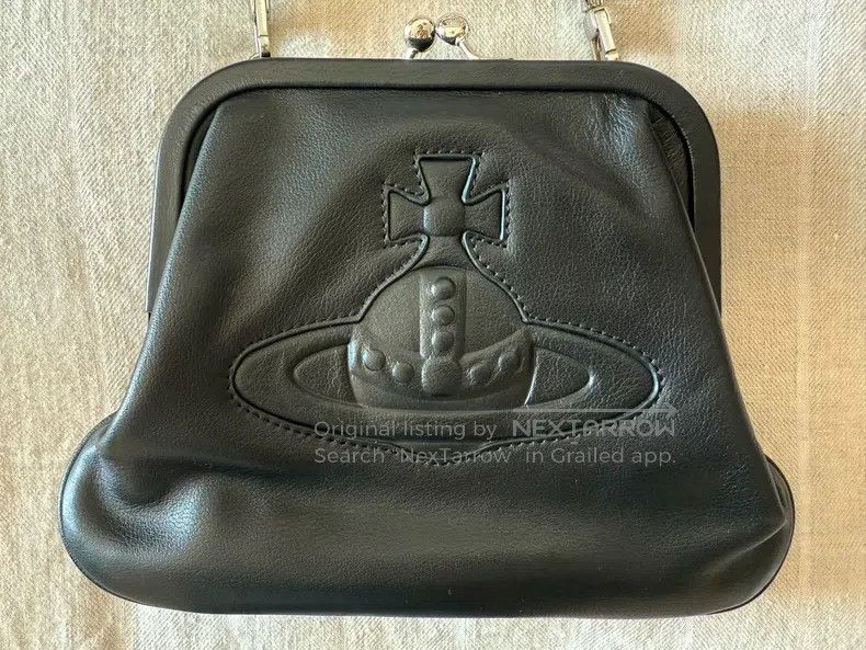 Vivienne Westwood Vivienne Westwood size os Black matte embossed bag, small Size ONE SIZE - 1 Thumbnail