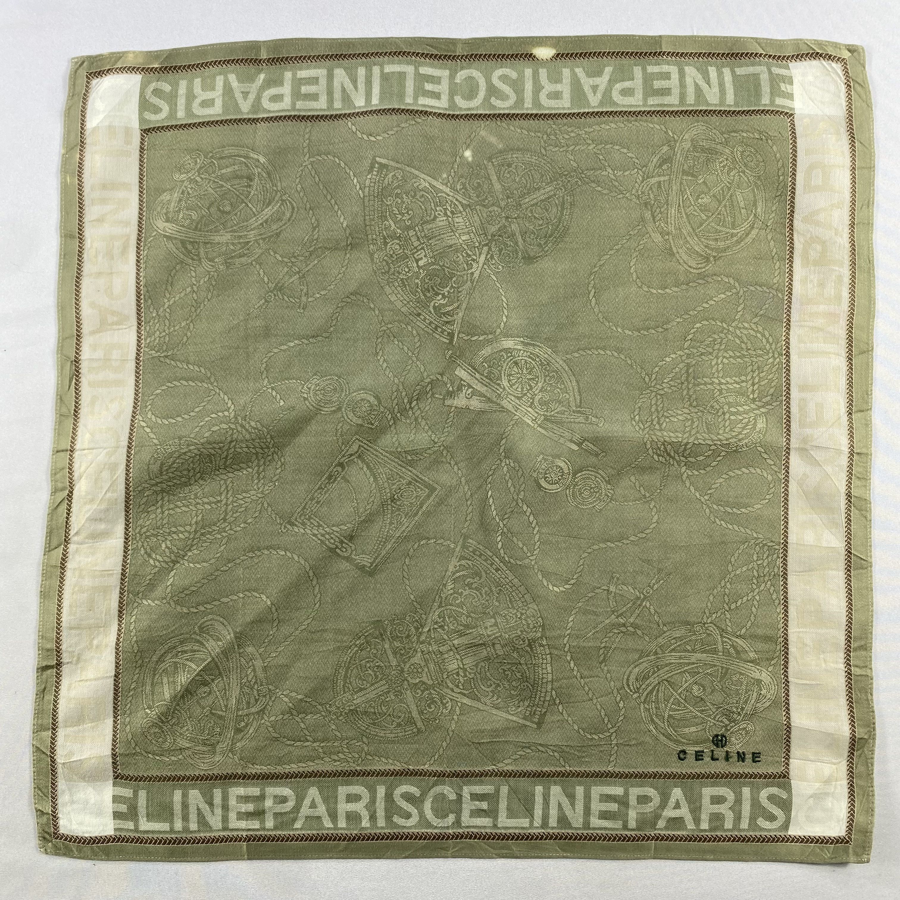 Celine × Vintage Celine Bandana/ Handkerchief / Neckerchief Size ONE SIZE - 3 Thumbnail