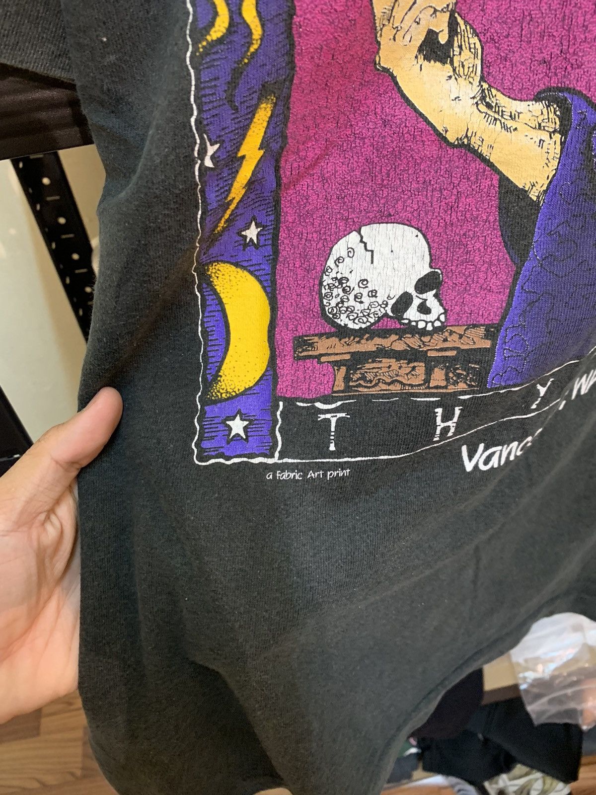 Vintage Vintage 90s Espresso Thy Self Fabric Art Tshirt Size US L / EU 52-54 / 3 - 3 Thumbnail