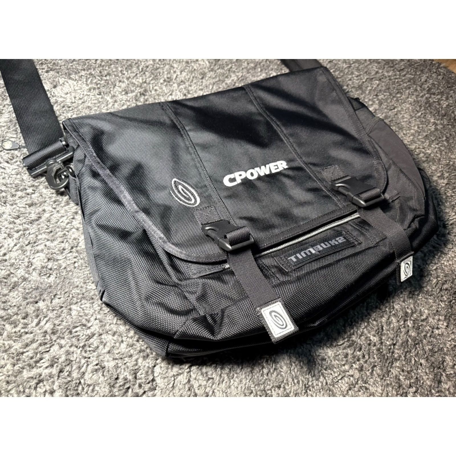 Vintage Timbuk2 Black Medium Messenger Laptop Bag company logo Never Used 17in x 14in Mens Size ONE SIZE - 3 Thumbnail