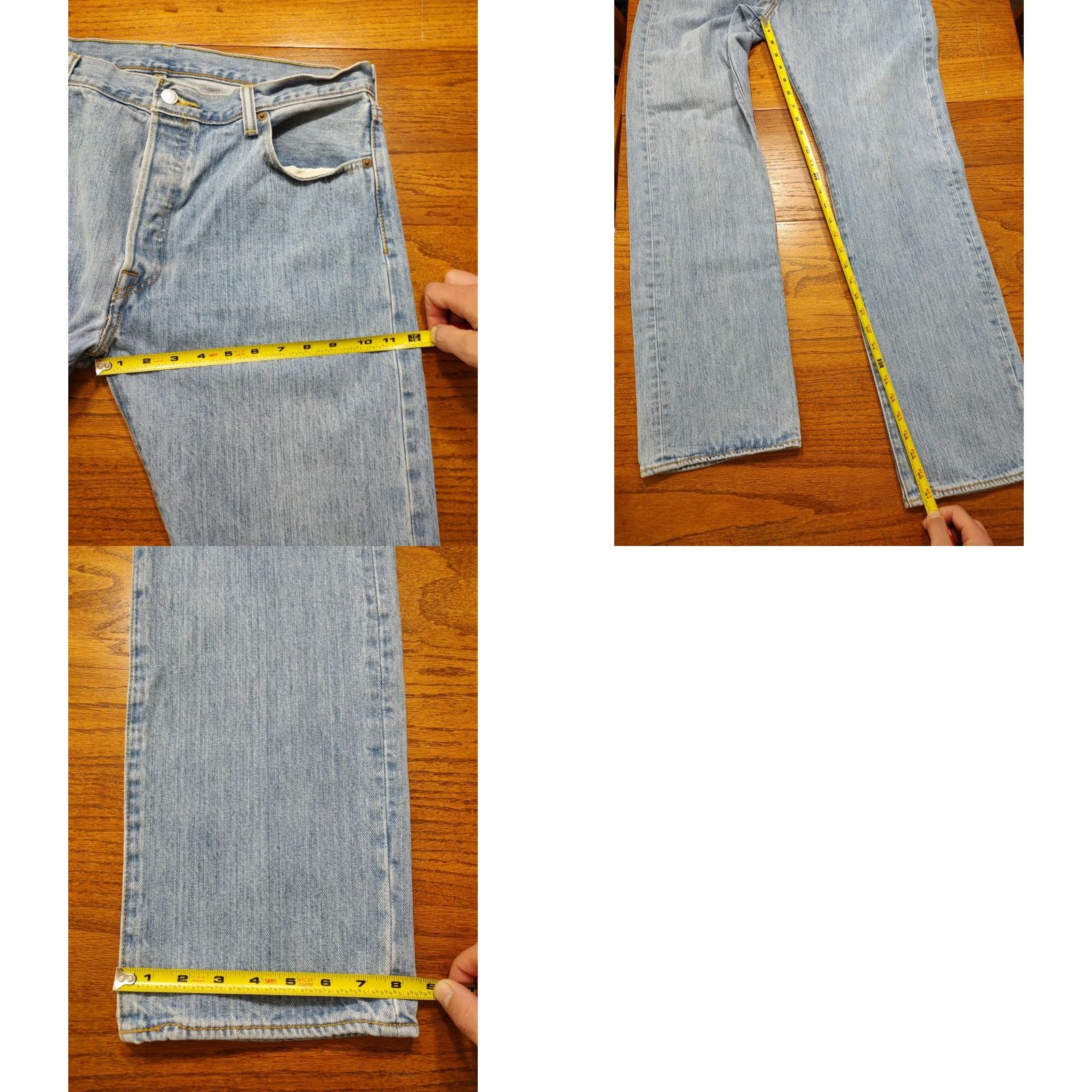 Levi's VINTAGE Levis Jeans Mens 36x31 501 Button Fly Straight Denim Cowboy Western Blue 5-Pocket Logo Embroidered Mens Regular Size 36 Blue Jeans Size US 36 / EU 52 - 9 Thumbnail