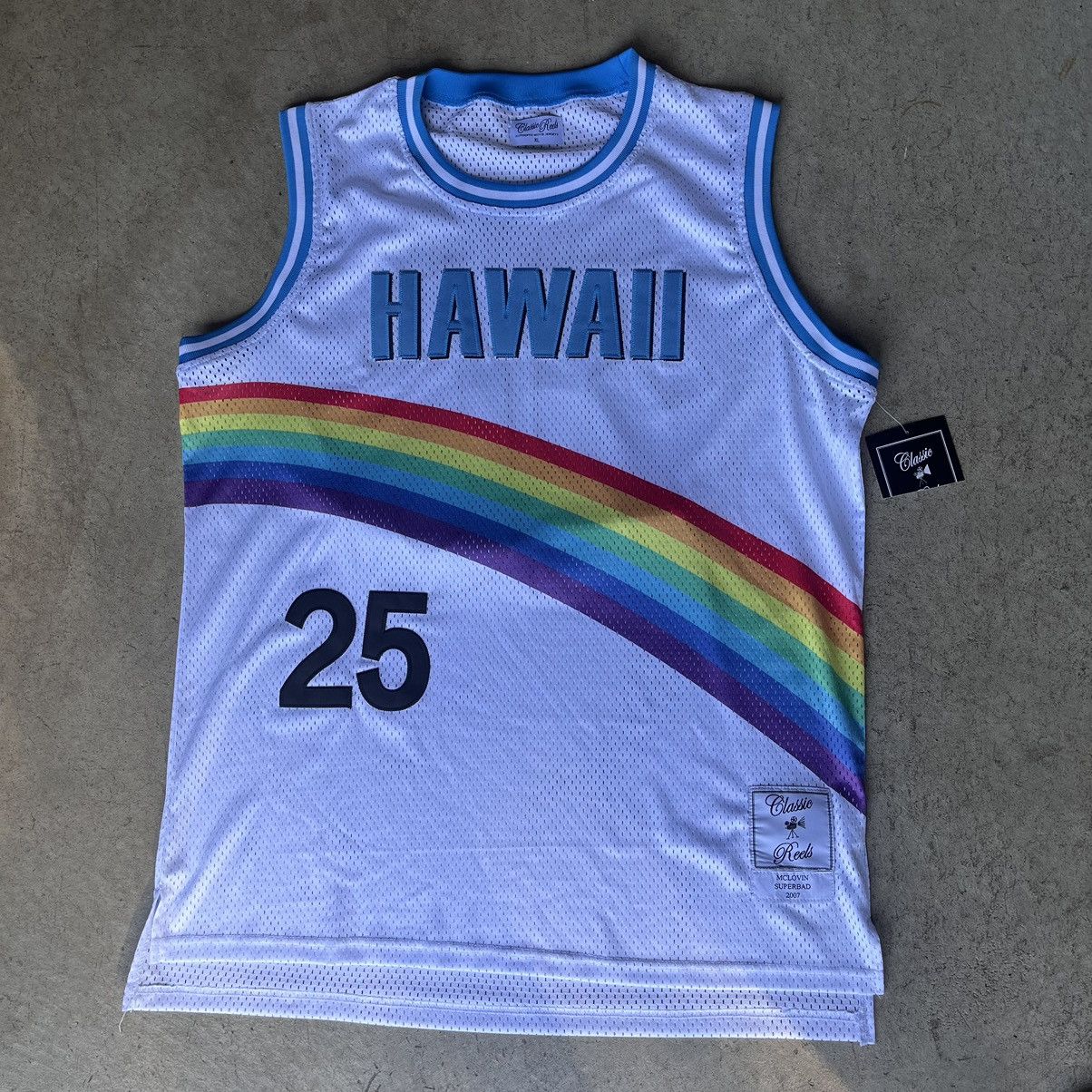 Vintage NWT McLovin Superbad ID Hawaii Basketball Jersey Rare Movie