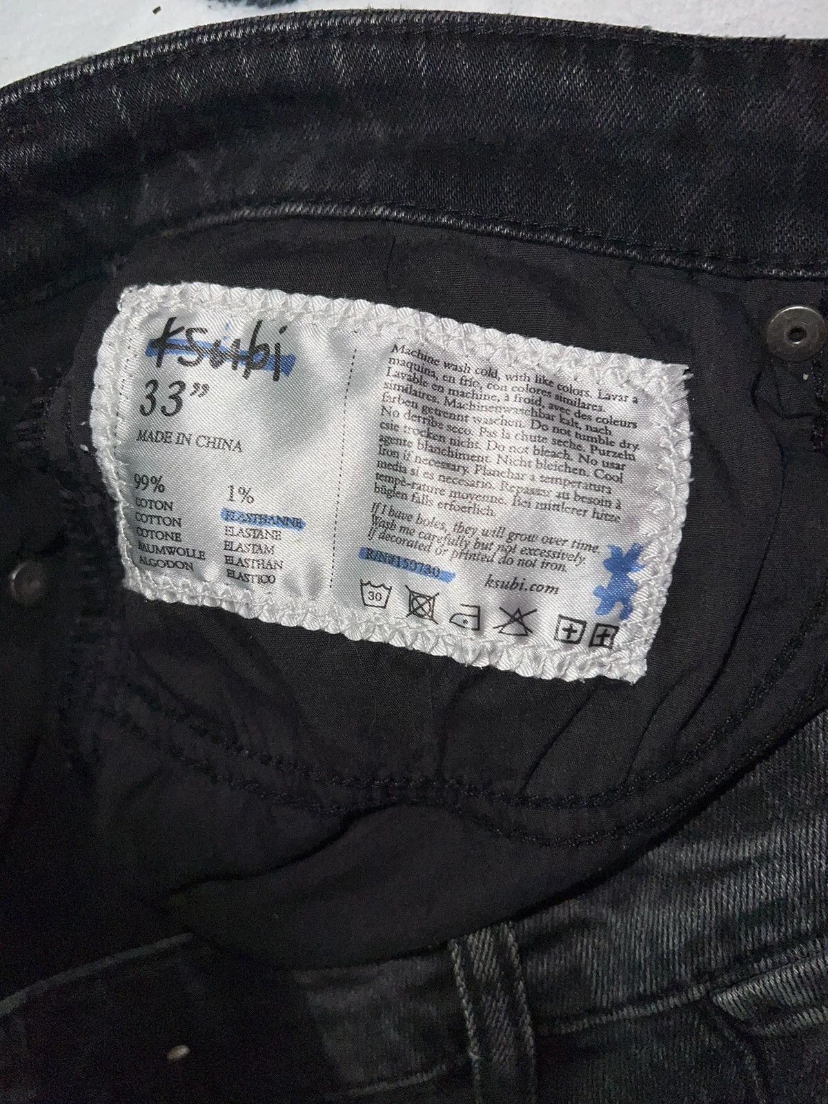Ksubi Grey Black Washed Ksubi “Still Here” Jeans Size US 33 - 7 Thumbnail