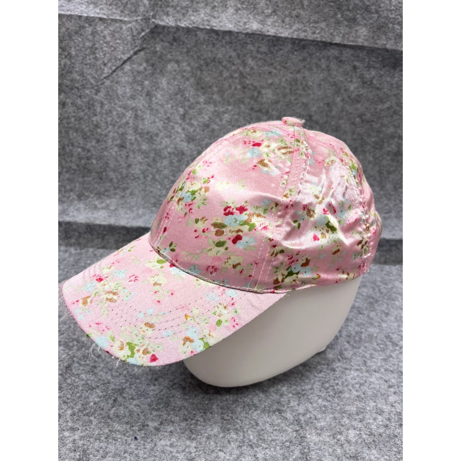 Vintage Lake Shore Drive Baseball Cap Hat Pink Floral One Size Womens Adjustable Strap Back Size ONE SIZE - 4 Thumbnail