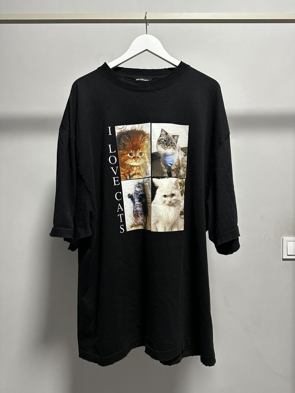 Balenciaga Balenciaga I love cats t shirt | Grailed