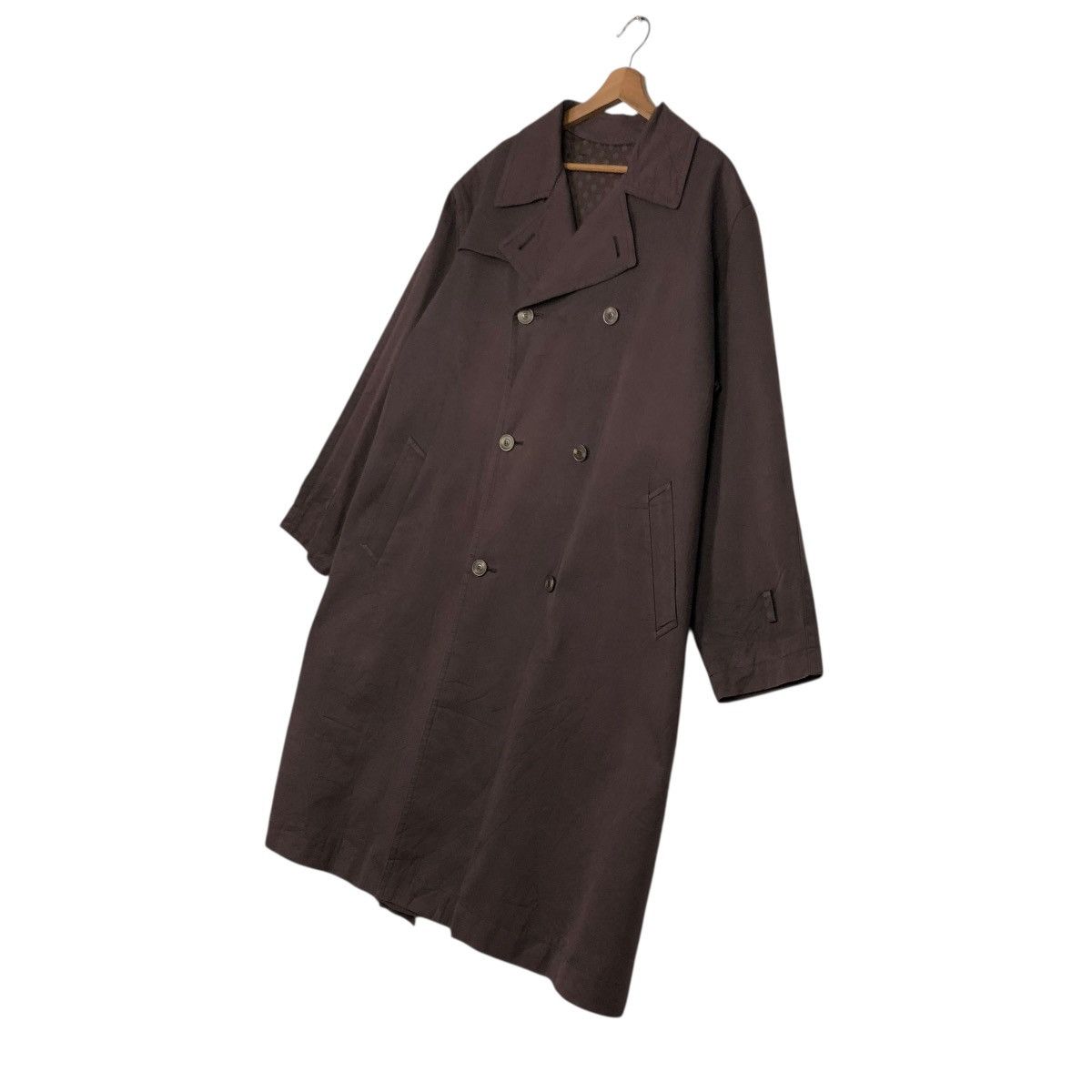 Vintage 🔥RICH BROWN VINTAGE LONG JACKET LINING JEAN LOUIS SCHERRER Size US M / EU 48-50 / 2 - 2 Thumbnail