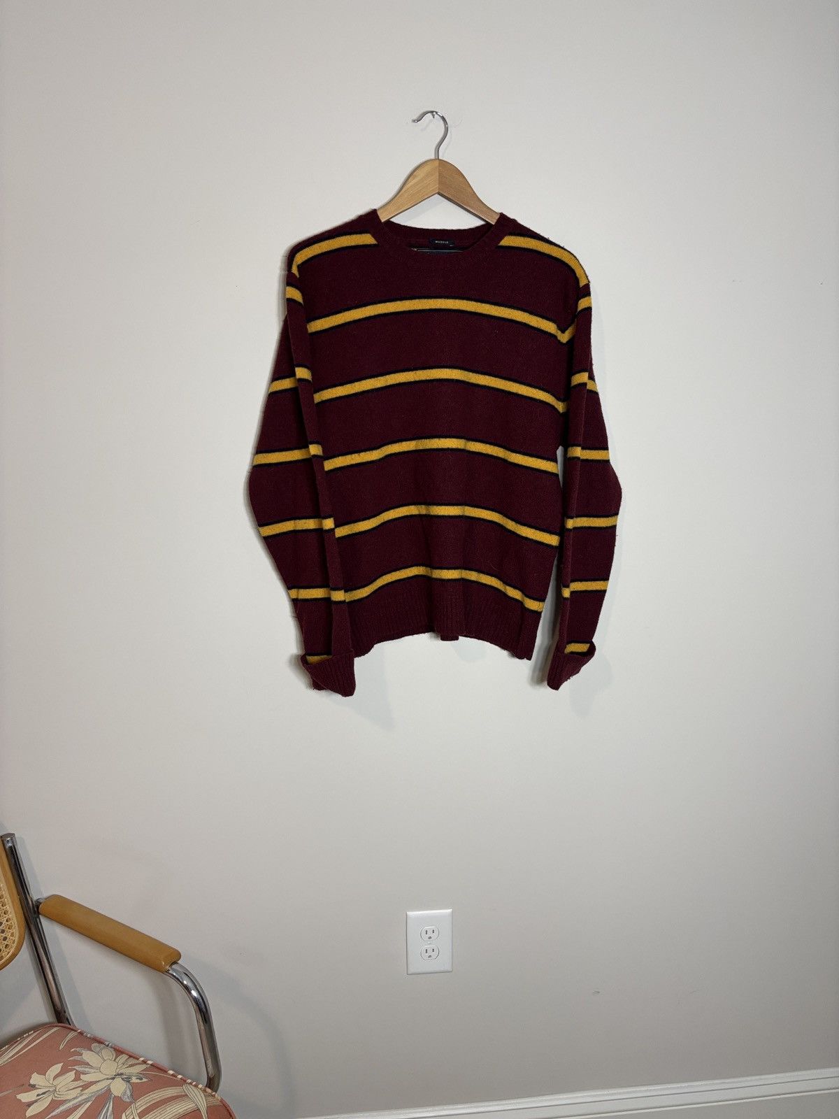 Abercrombie & Fitch Vintage Y2K Abercrombie Muscle Fit Striped Wool Sweater Size US XL / EU 56 / 4 - 1 Thumbnail