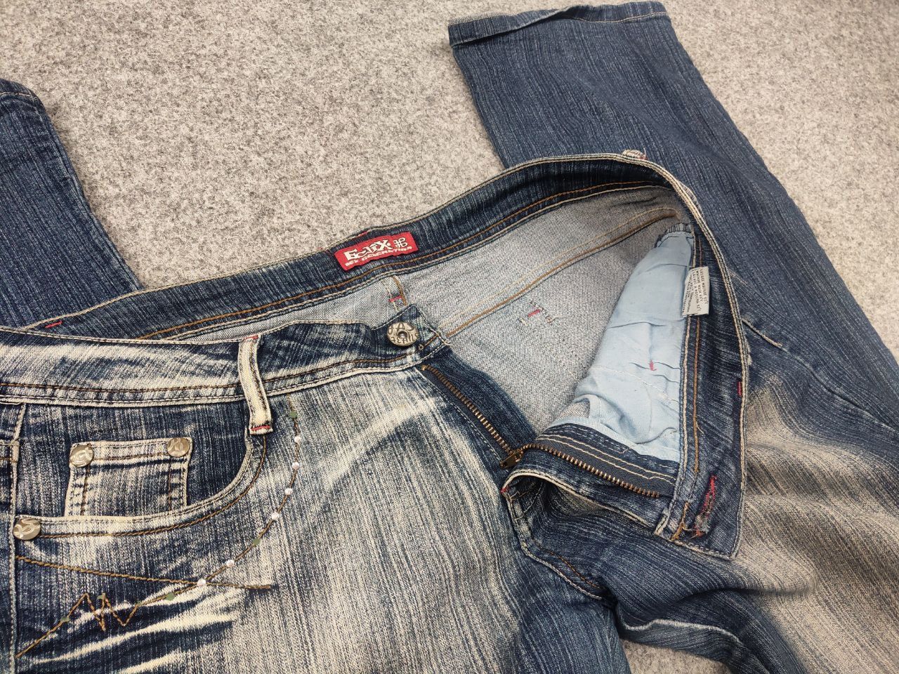 Le Grande Bleu (L.G.B.) Vintage Eclix le Grand Bleu Y2K Flared Jeans hysteric Size US 34 / EU 50 - 14 Thumbnail