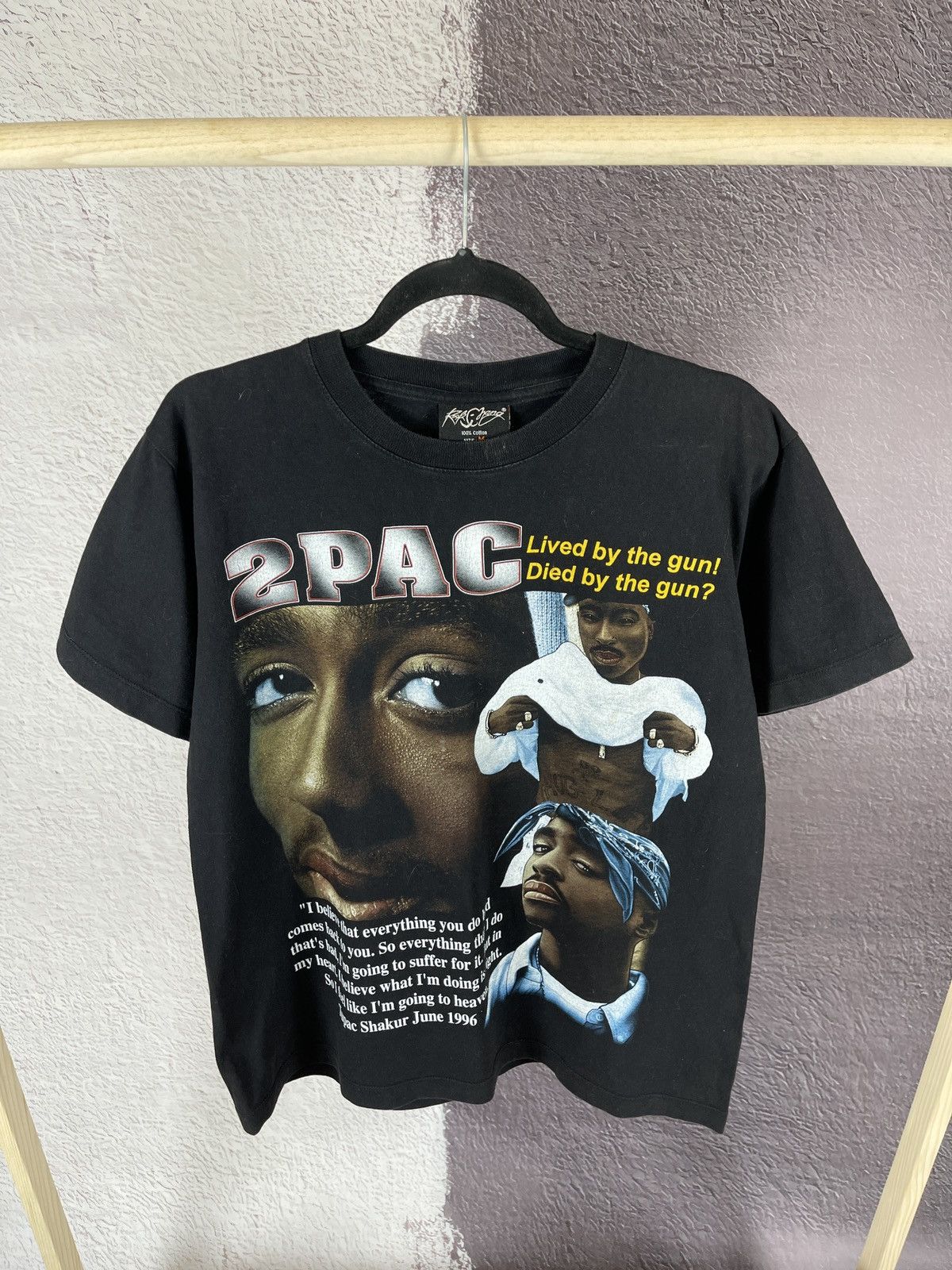 Makaveli Vintage 2Pac Shakur Merch T-Shirt Overprint Tupac Makaveli Size US M / EU 48-50 / 2 - 3 Thumbnail