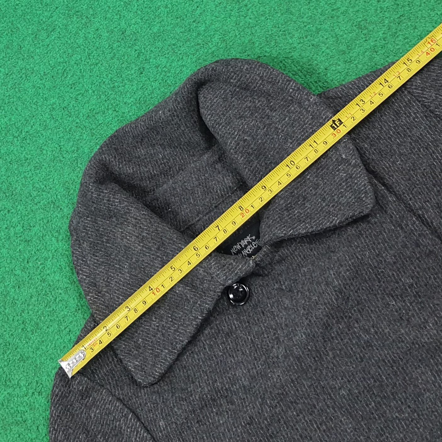 Stussy Vintage Stussy Japan Tweed Knit Breasted Peacoat C309N6 Size US XS / EU 42 / 0 - 14 Thumbnail