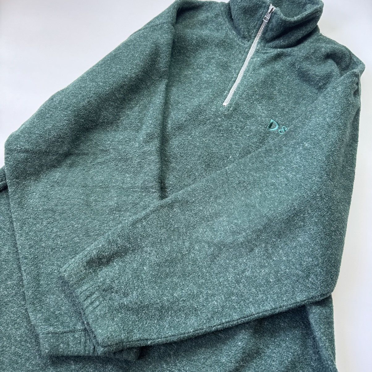 Dolce & Gabbana Vintage DOLCE & GABBANA Fleece 1/3 Hoodie Old Money Style Size US XL / EU 56 / 4 - 7 Thumbnail