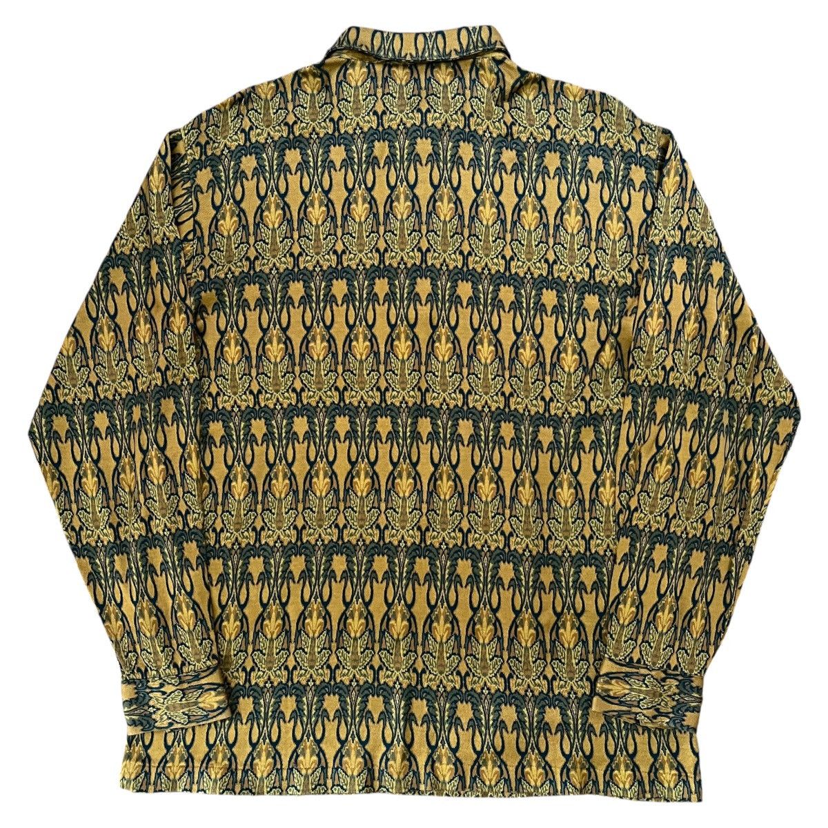 Balenciaga × Vintage Vintage Balenciaga AOP Long Sleeve Polo Shirt Size US L / EU 52-54 / 3 - 2 Thumbnail