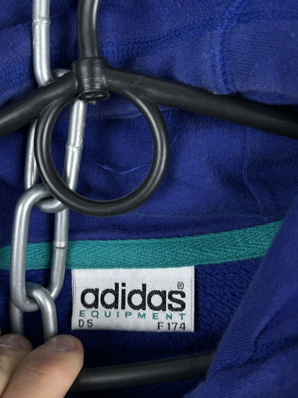 Adidas Mens Vintage Adidas Equipment hoodie jacket size M rare y2k Size US M / EU 48-50 / 2 - 8 Thumbnail