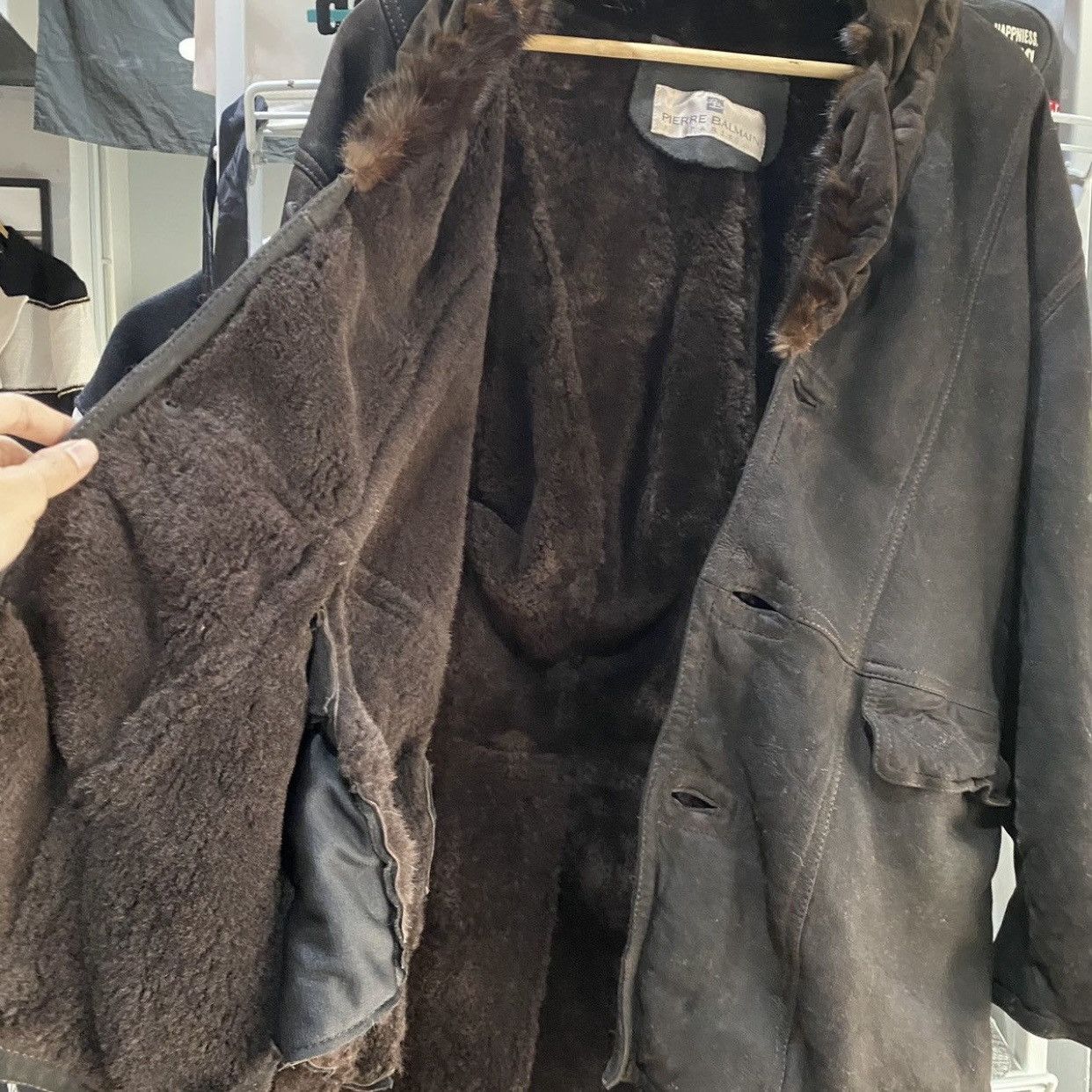 Pierre Balmain Pierre Balmain Vintage Shearling Leather Coat Sheepskin Size US M / EU 48-50 / 2 - 5 Thumbnail