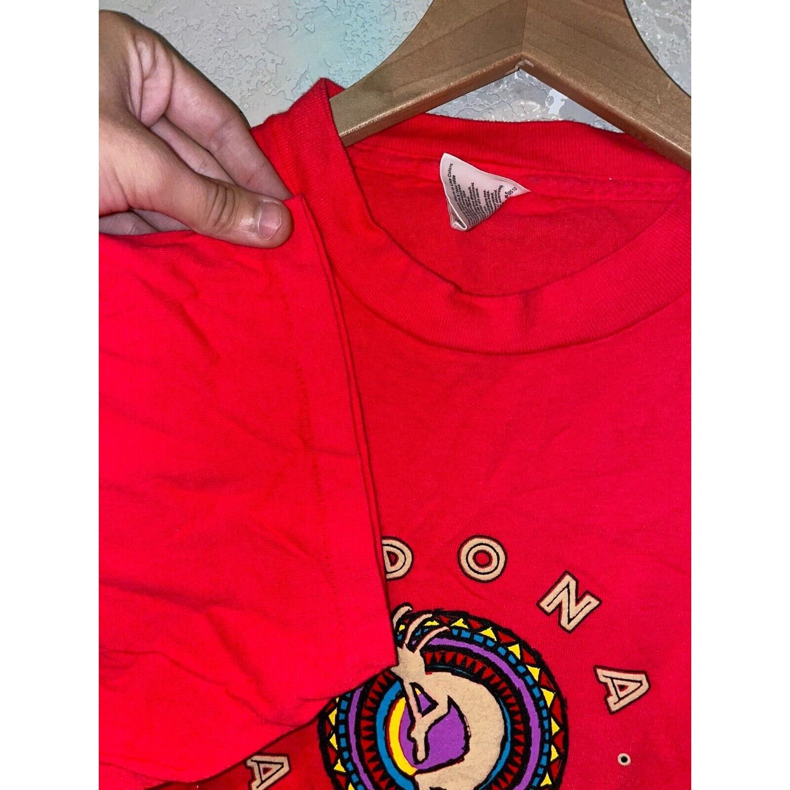 Vintage Vintage Sedona Arizona Shirt Aboriginal Red Tee VTG 90s L Size US L / EU 52-54 / 3 - 6 Thumbnail