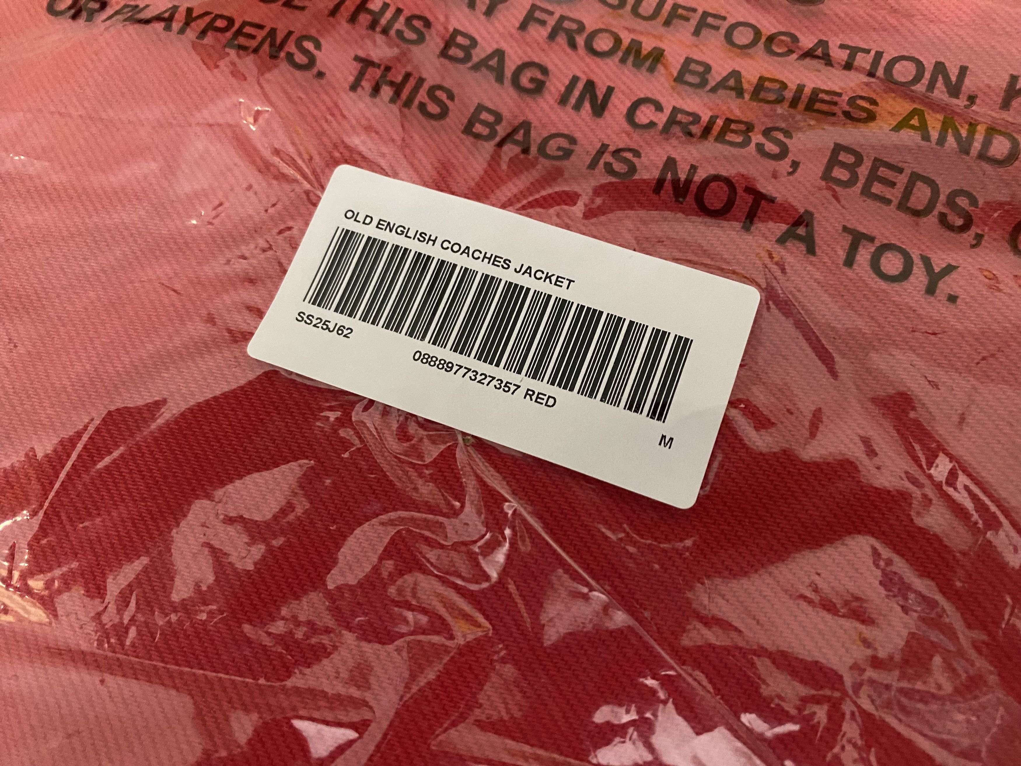 Supreme [In Hand] Supreme Arc Denim Coaches Jacket (SS25) Red M Size US M / EU 48-50 / 2 - 7 Thumbnail