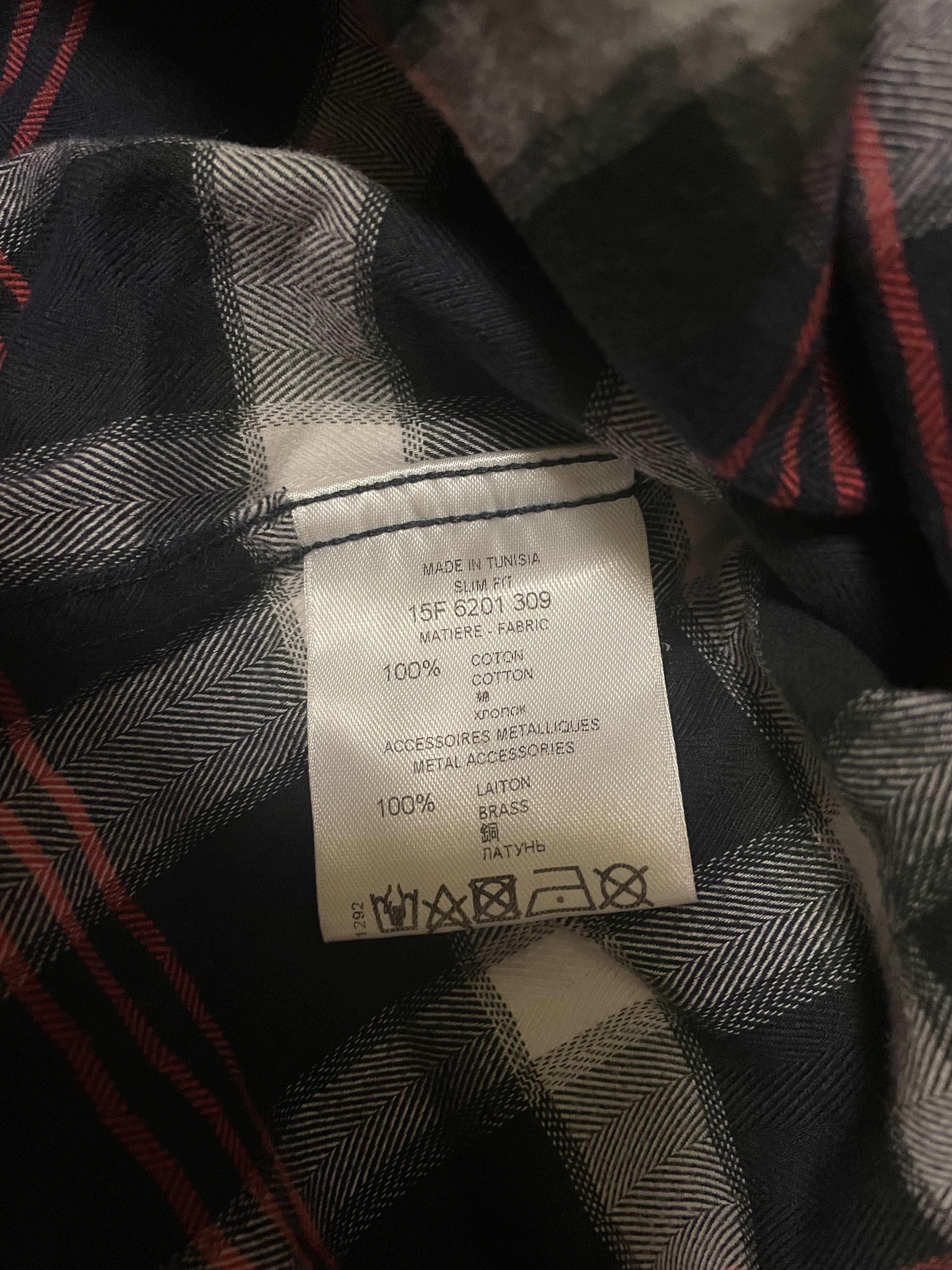 Givenchy Givenchy flannel plaid shirt size 40/M Size US M / EU 48-50 / 2 - 5 Thumbnail