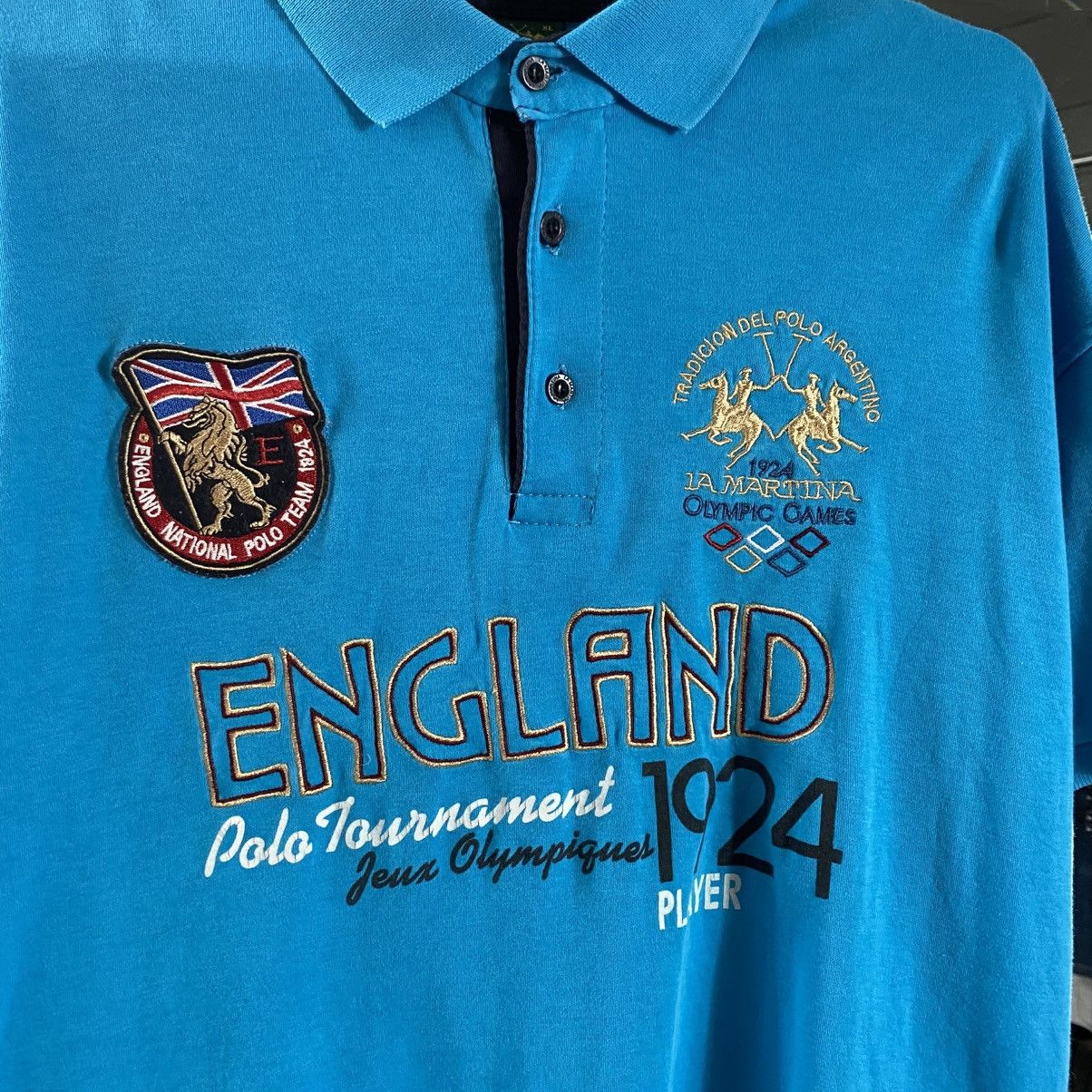 La Martina La Martina England Polo Club Polo Shirt Vintage Size US XL / EU 56 / 4 - 3 Thumbnail