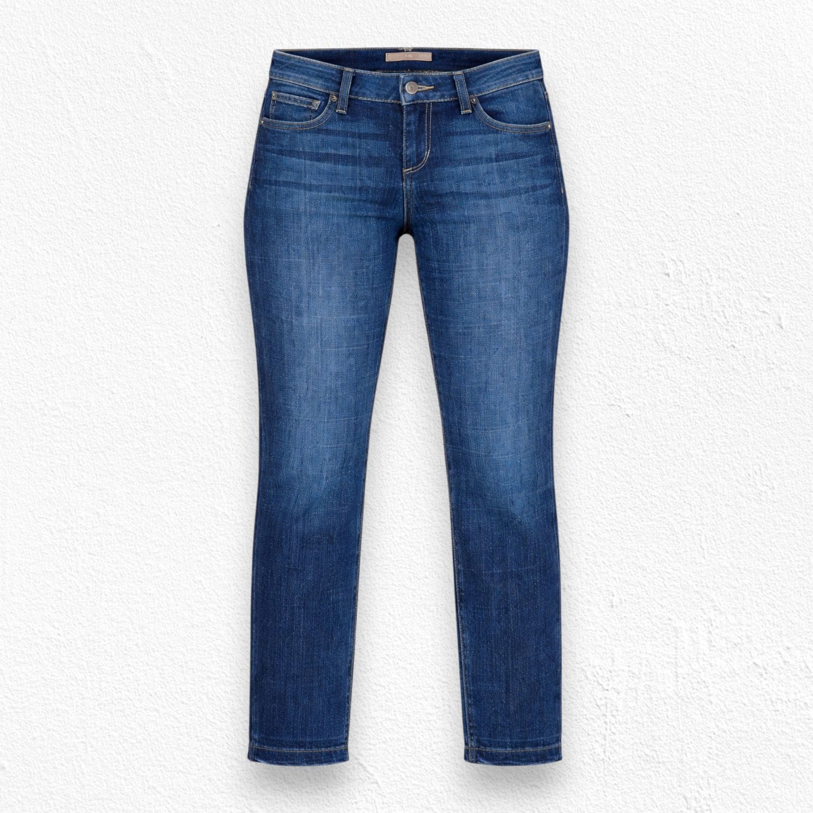 Other Dark Wash Raw Hem Crop Straight Ankle Jeans Size 29 Size 29" - 1 Thumbnail