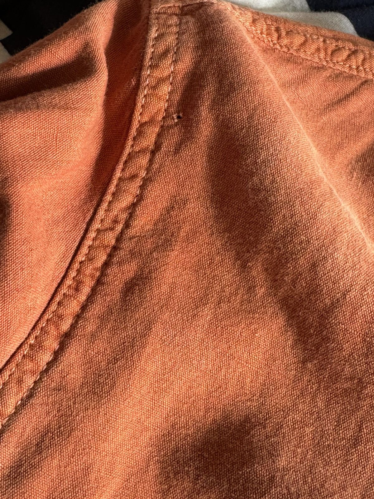 Visvim Visvim Linen Rust Mud Color Garment Dyed Work Shirt Size US M / EU 48-50 / 2 - 8 Thumbnail