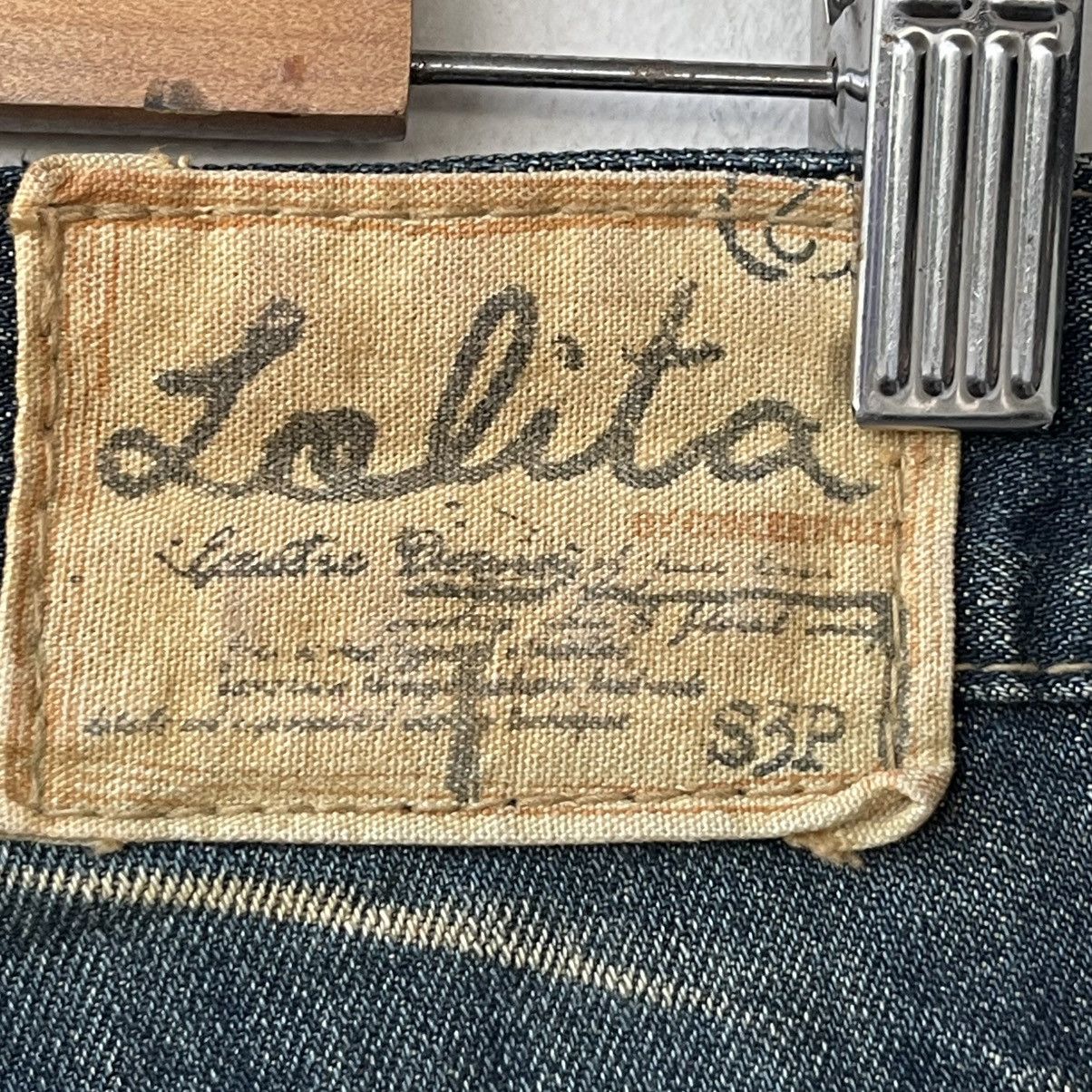 Lolita Jeans Archival Lolita Jeans Fleur-de-lis Suede Patchwork Denim Size US 30 / EU 46 - 15 Thumbnail