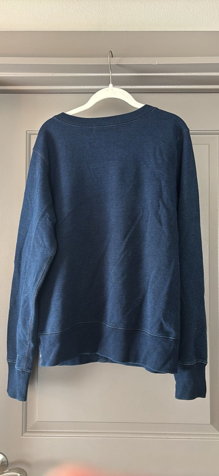Bape BAPE (A Bathing Ape) Busyworks Navy Denim Crewneck Size US M / EU 48-50 / 2 - 2 Thumbnail