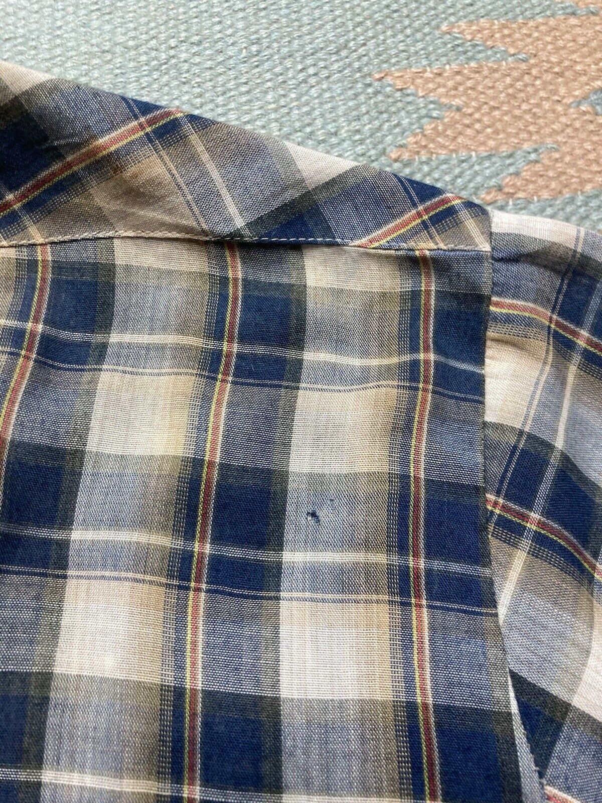 JCPenney × Vintage 70s JCPenney Pearl snap shirt plaid western lightweight L Size US L / EU 52-54 / 3 - 8 Thumbnail
