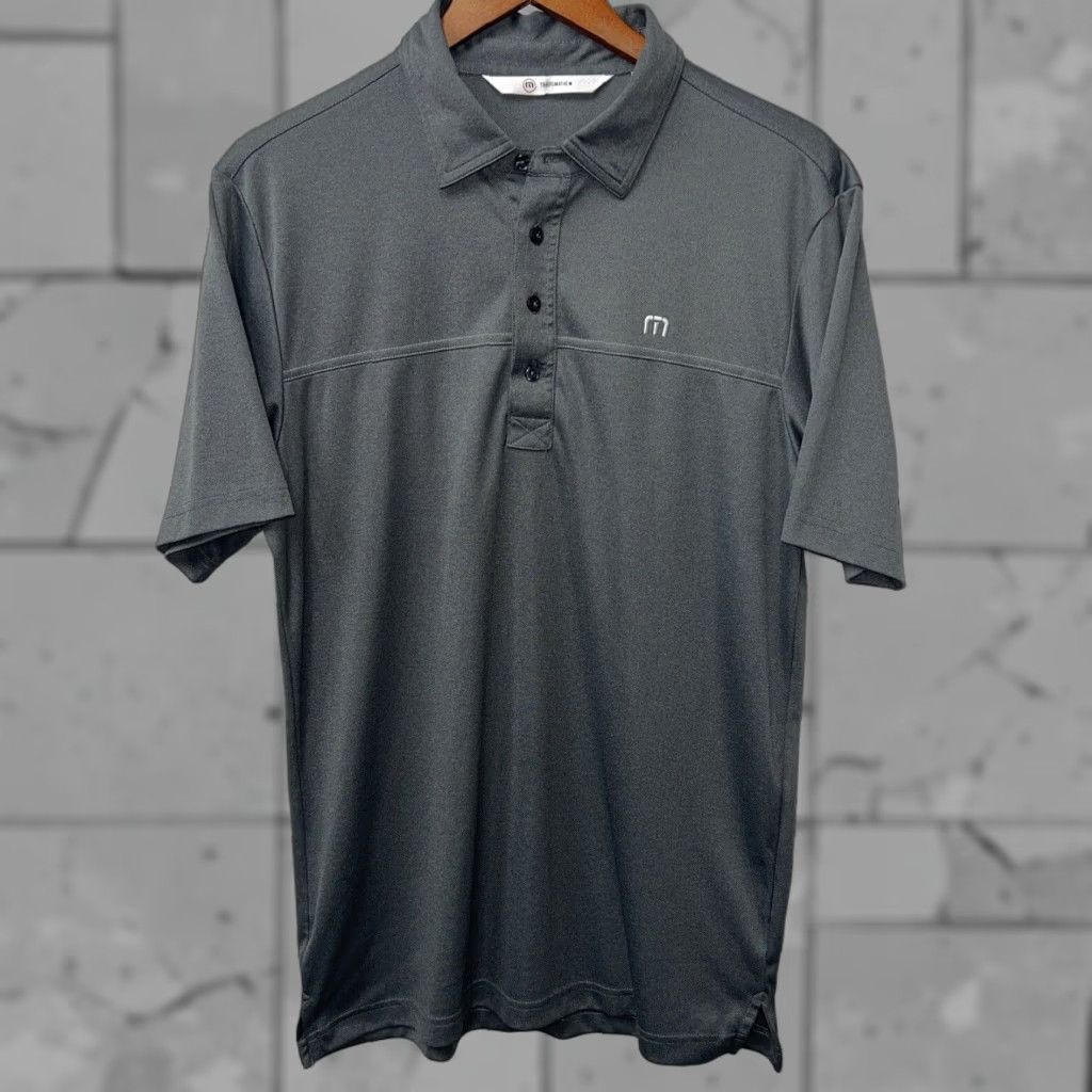 TravisMathew Travis Mathew Polo Shirt Mens M Gray Polo Shirt Size US M / EU 48-50 / 2 - 1 Thumbnail