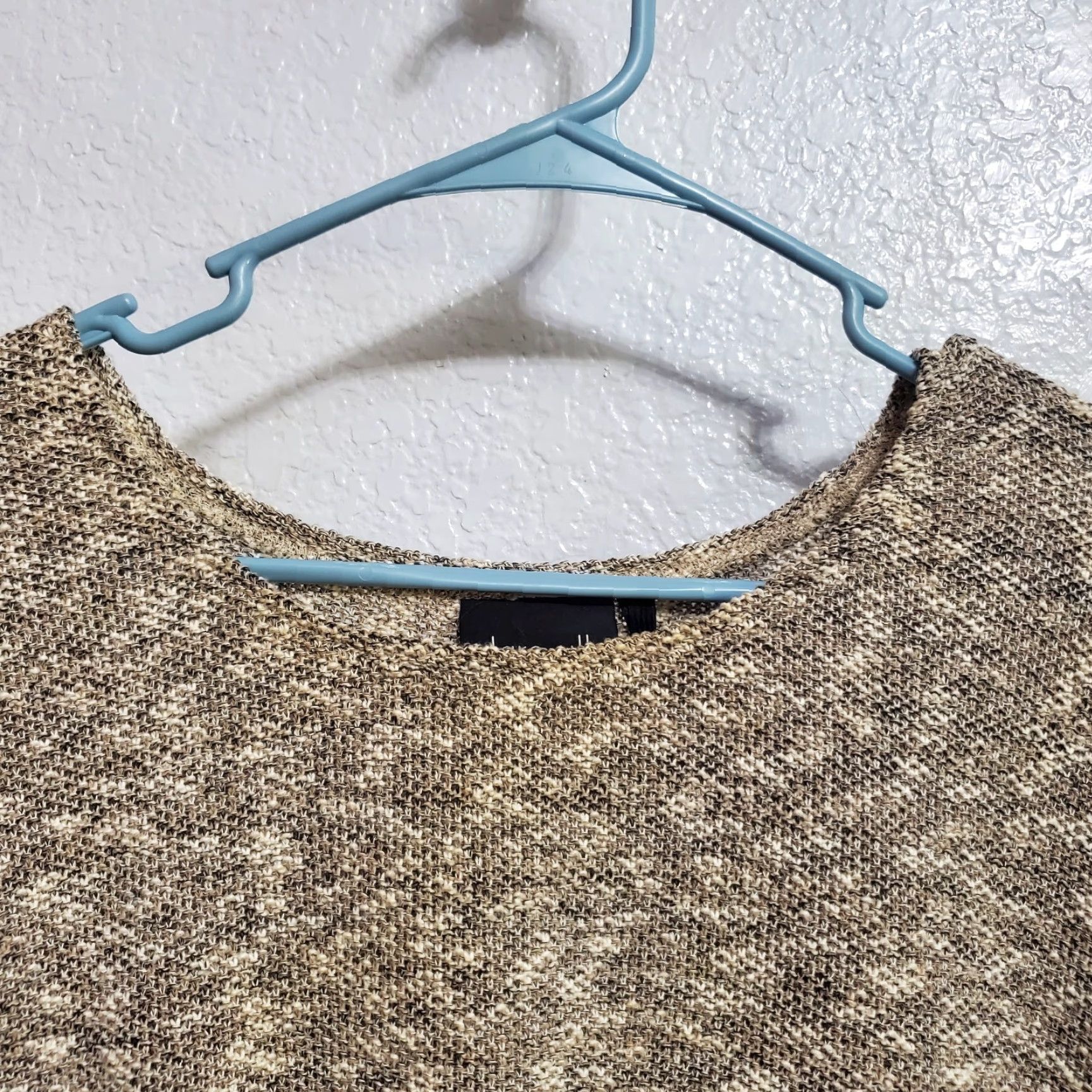 Vintage olars ulla sweden Sweater Women M Brown Cotton Blend 3/4 Sleeve Lagenlook Tunic Round Neck Casual Travel Size M / US 6-8 / IT 42-44 - 4 Thumbnail