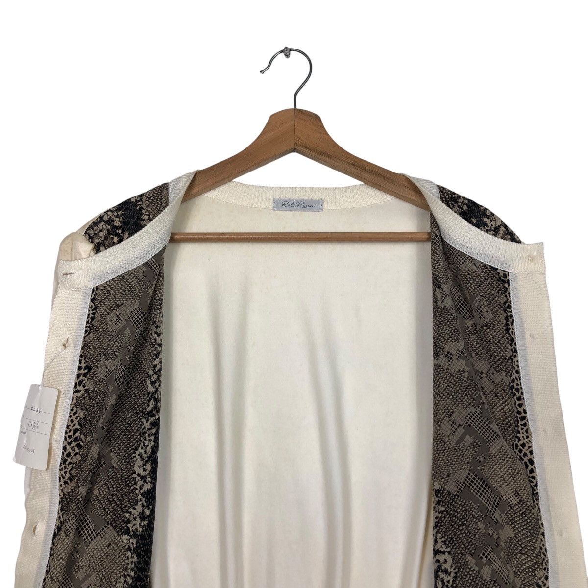 Japanese Brand 📌Vintage Cardigan Button Rote Roza Snake Skin Design Size US M / EU 48-50 / 2 - 15 Thumbnail