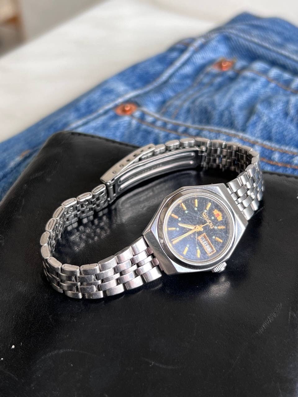 Japanese Brand × Orient × Vintage Vintage Orient Watch Automatic Japan Made 1980’s Calendar Size ONE SIZE - 15 Thumbnail