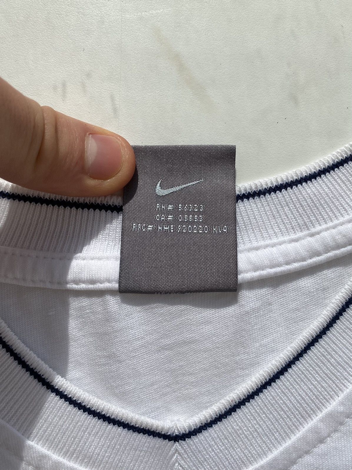 Nike × Vintage Vintage rare nike 90s embroidered logo t-shirt Size US XXL / EU 58 / 5 - 6 Thumbnail