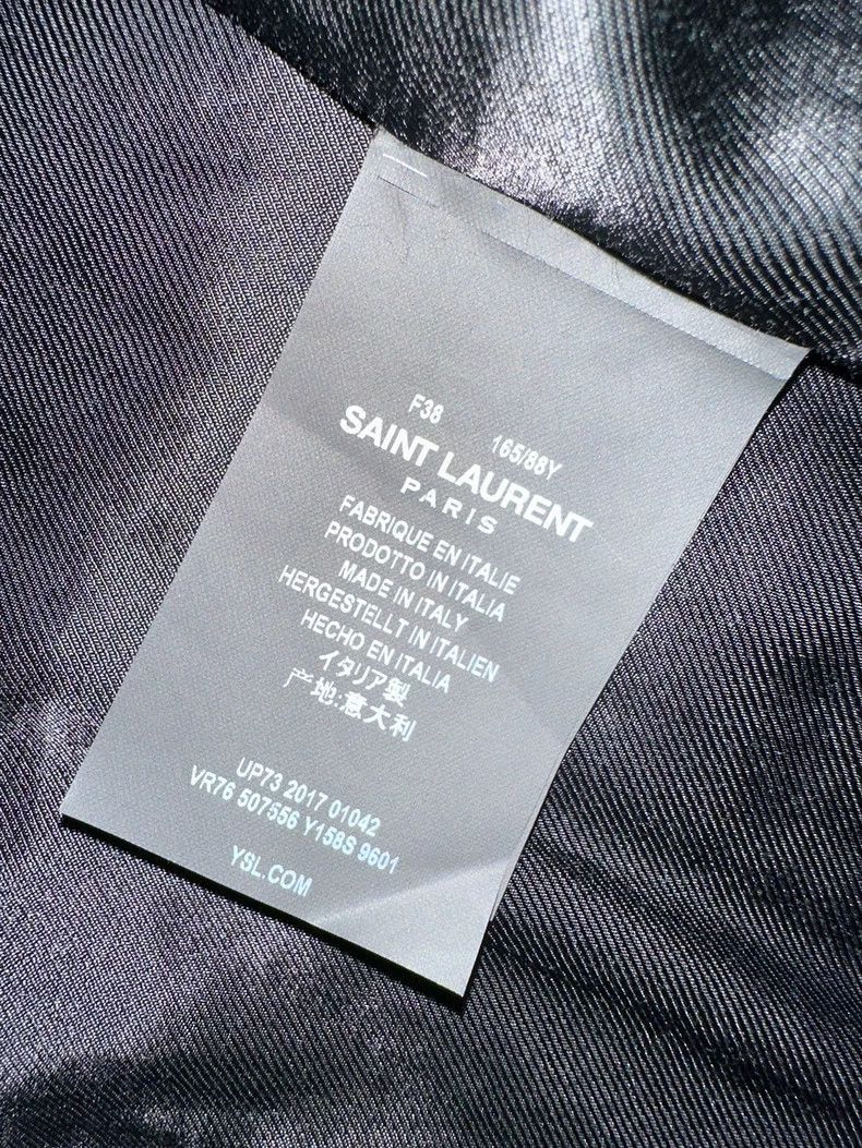 Saint Laurent Paris Saint Laurent Paris Black and white color blocked baseball Size US M / EU 48-50 / 2 - 3 Thumbnail