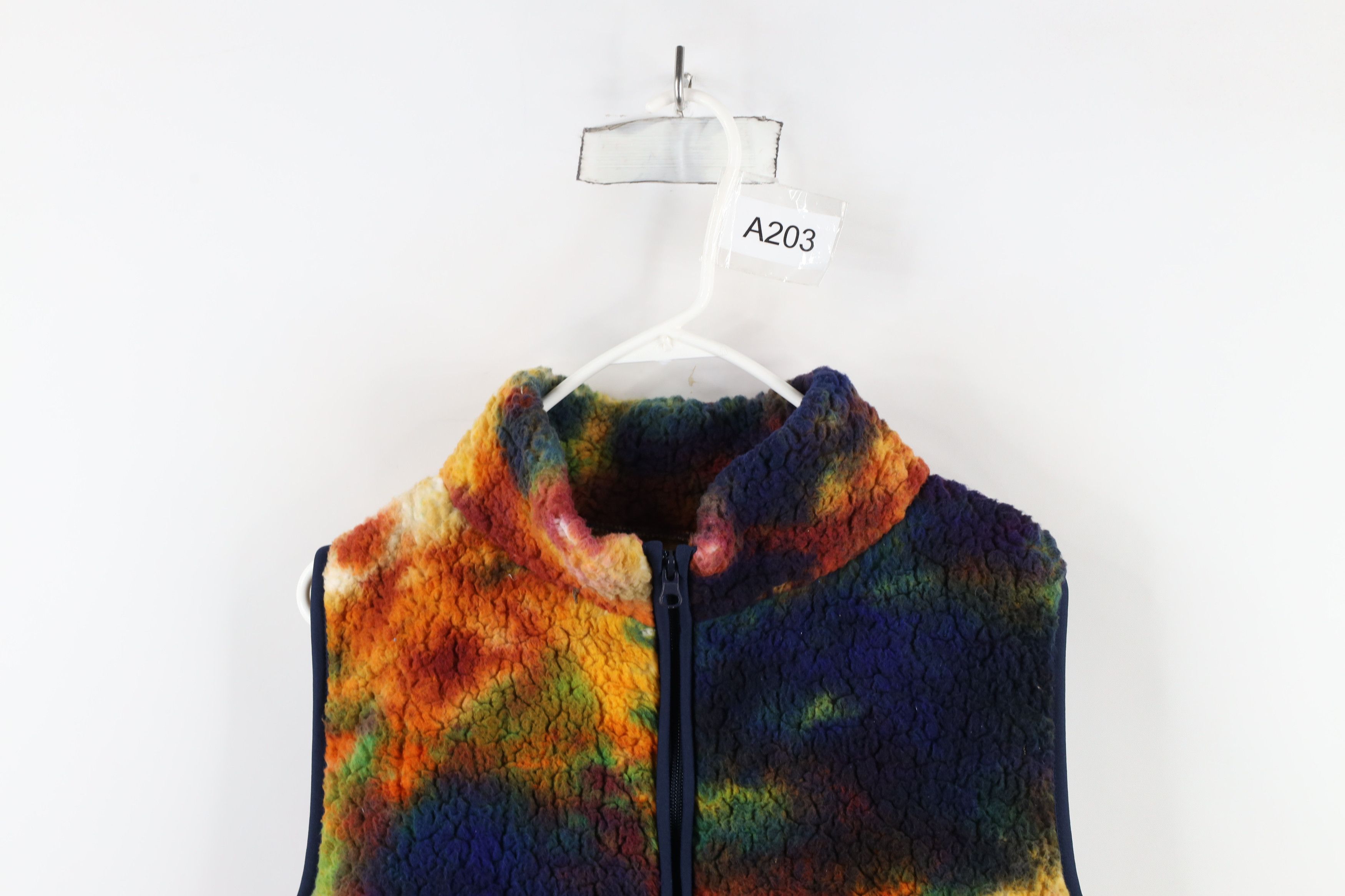 Vintage Streetwear Pile Fleece Rainbow Space Fleece Vest Jacket Size L / US 10 / IT 46 - 2 Thumbnail