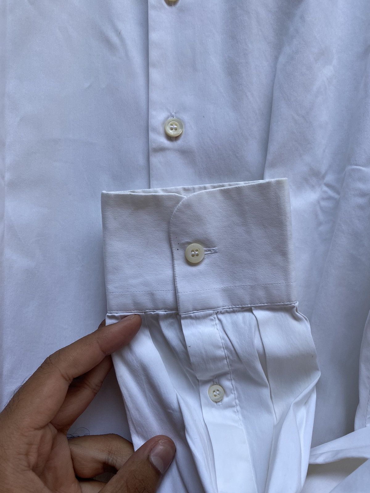 Prada PRADA FORMAL WHITE SHIRT LONG SLEEVE Size US XXL / EU 58 / 5 - 5 Thumbnail