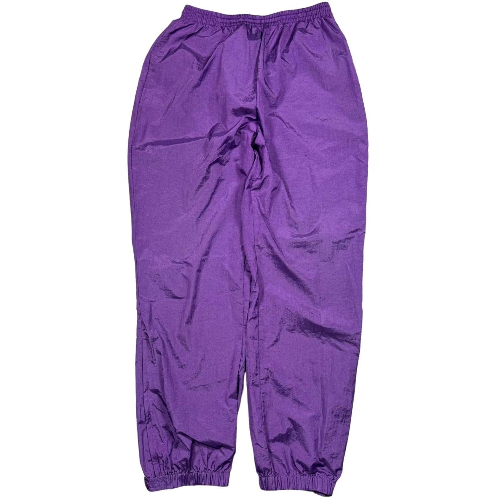 Vintage VINTAGE Columbia Sweatpants Women's L Jogger Purple Nylon Ankle Zip Snaps 90s Athleisure Casual Activewear Womens Size 36" / US 14 / IT 50 - 4 Thumbnail