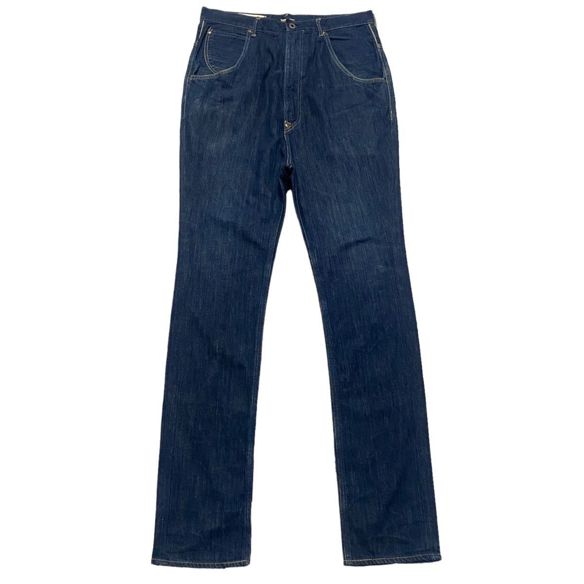 Kapital Kapital No.2 Denim Drop Crotch Jeans Buckle Back Size US 33 - 3 Thumbnail