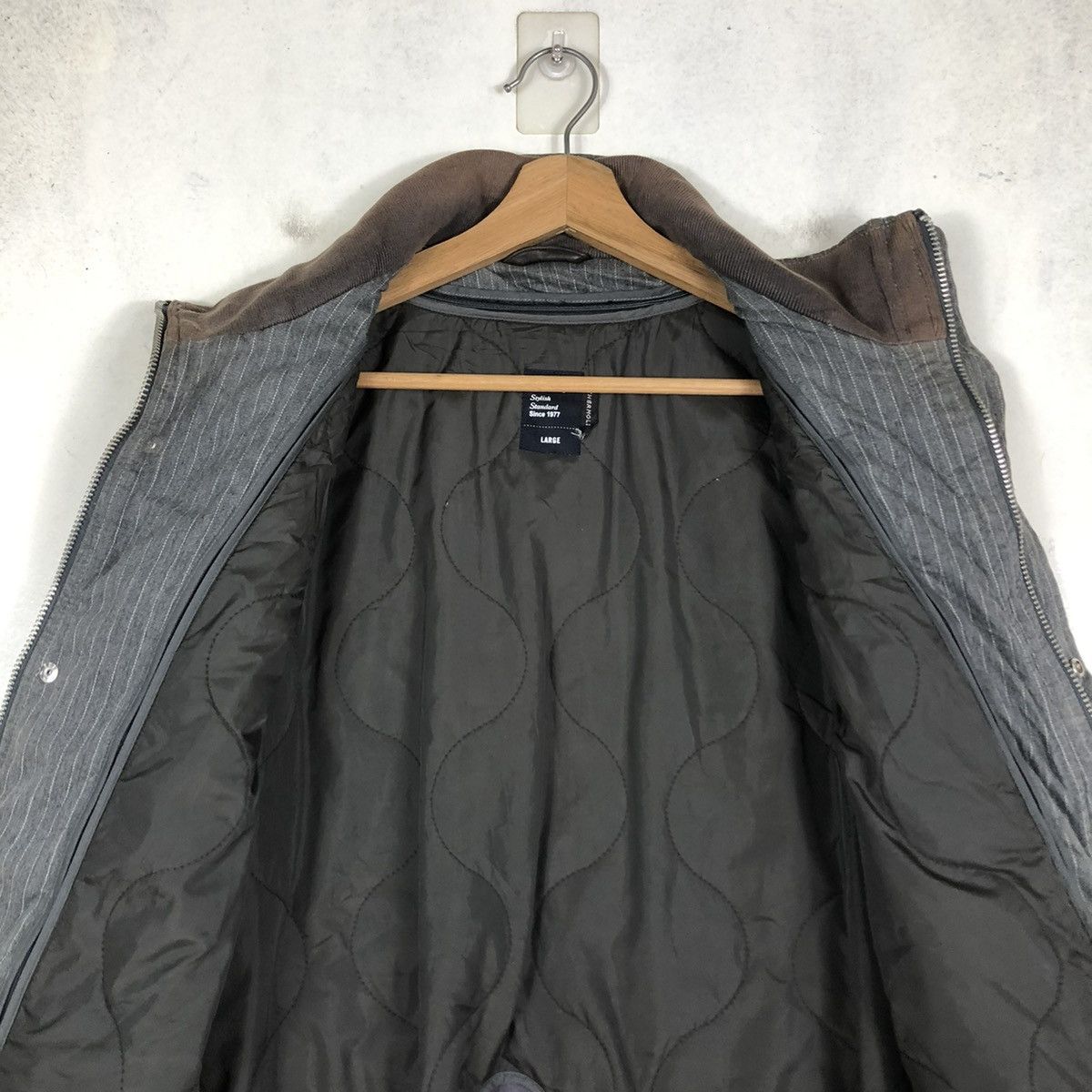 Japanese Brand VINTAGE HICKORY CHORE JACKET SHIPS JAPAN CARGO MULTI POCKET Size US L / EU 52-54 / 3 - 15 Thumbnail