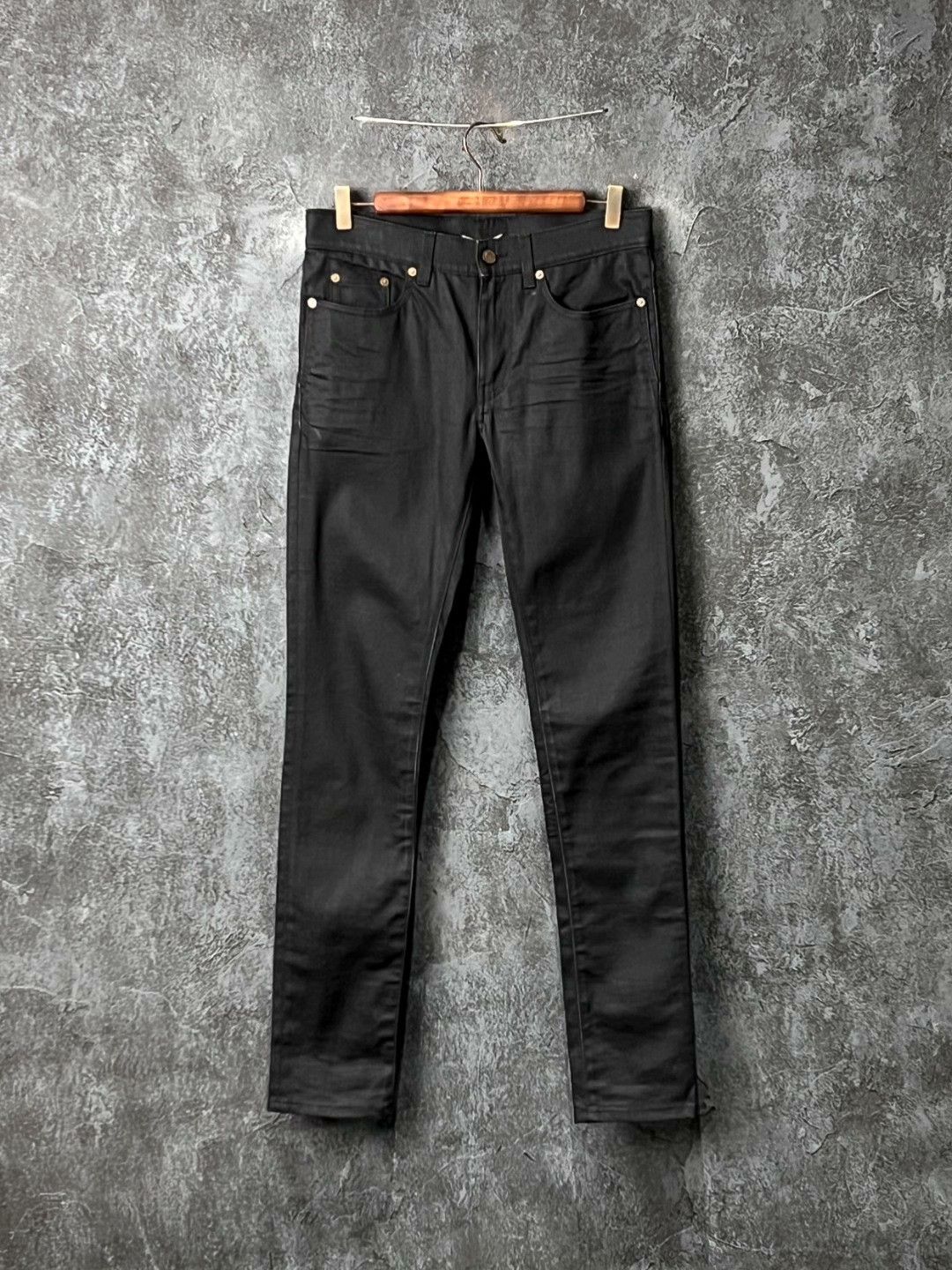 Saint Laurent Paris SAINT LAURENT Black Cotton Jeans Size US 34 / EU 50 - 1 Thumbnail