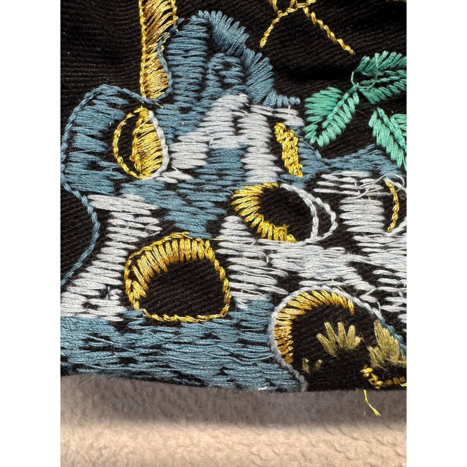 Anthropologie Anthropologie Black Canvas Bag Tote Women Size ONE SIZE - 3 Thumbnail