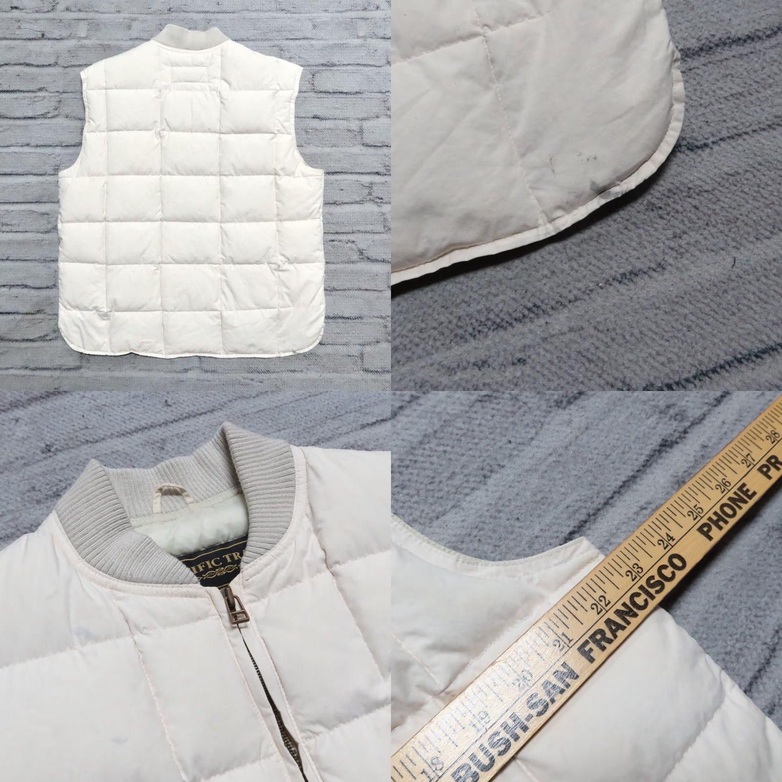 Vintage Vintage Pacific Trail Vest Mens L White Quilted Down 90s Size US L / EU 52-54 / 3 - 8 Thumbnail