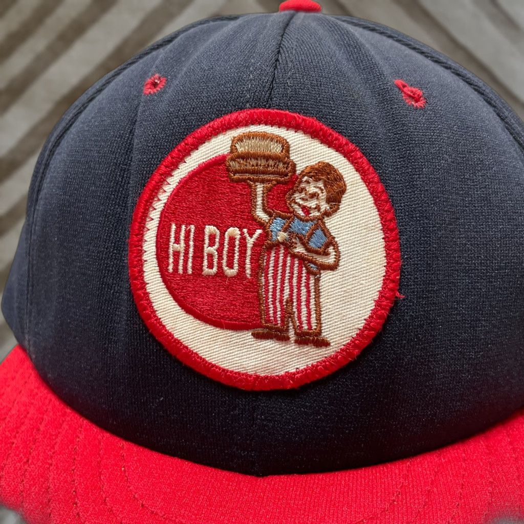 Vintage VINTAGE Stevens Cap Patch Hat Blue Red Hamburger Restaurant 90s Logo Baseball Cap Adjustable Men Cap Size ONE SIZE - 1 Thumbnail